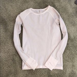 White athletic ivivva long sleeve